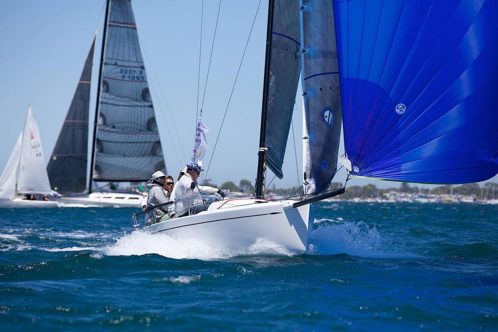 Toby Byrne's J70 Jedi enjoyed its first regatta. © Bernie Kaaks